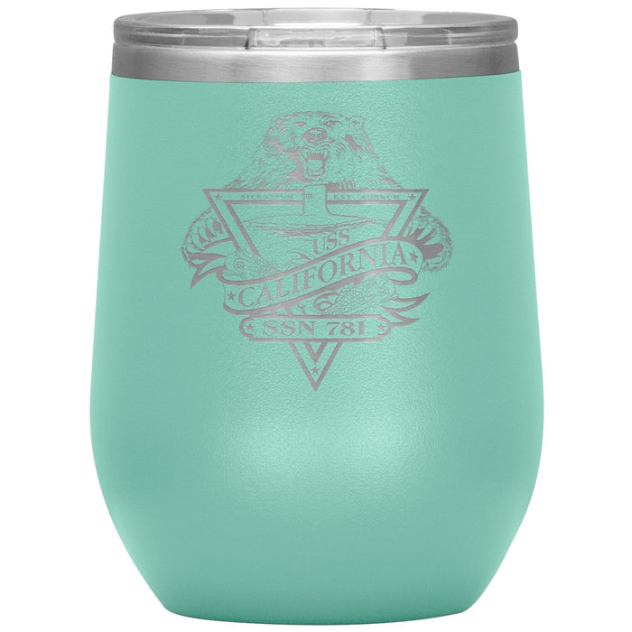 Custom Navy 12oz Wine Insulated Tumbler