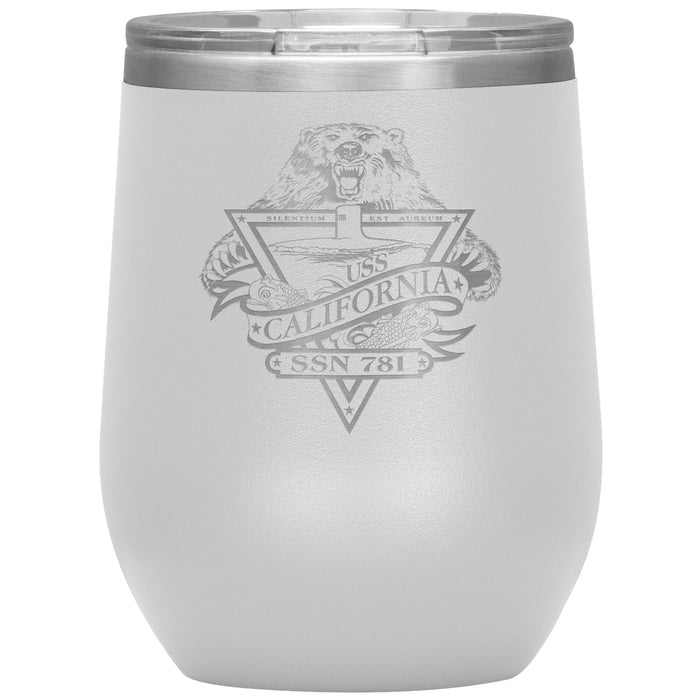 Custom Navy 12oz Wine Insulated Tumbler