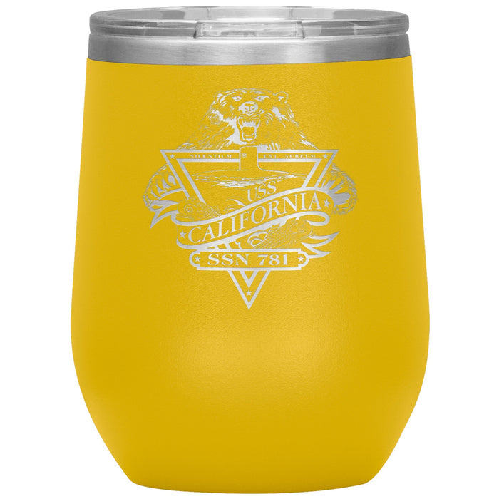 Custom Navy 12oz Wine Insulated Tumbler