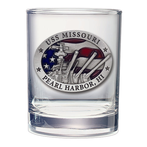 USS Missouri Double Old Fashioned Glass