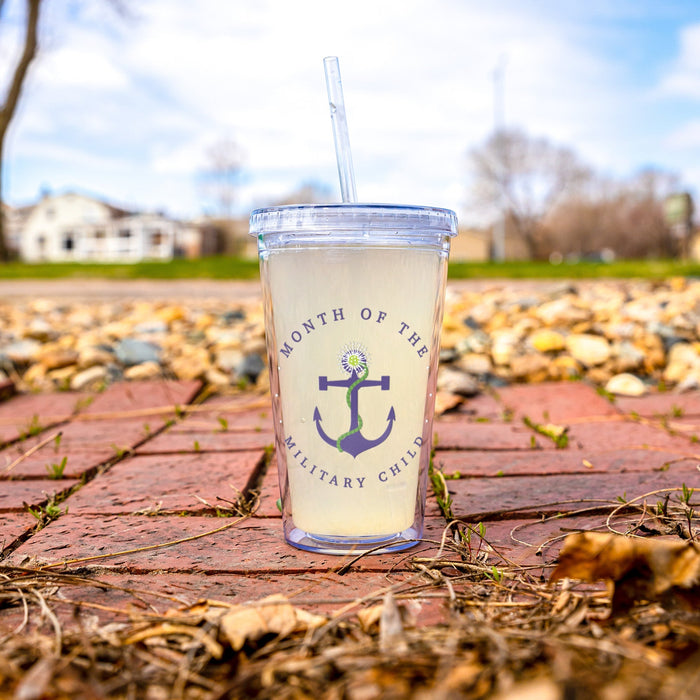 Dandelion Anchor Month of the Military Child 16oz Cup