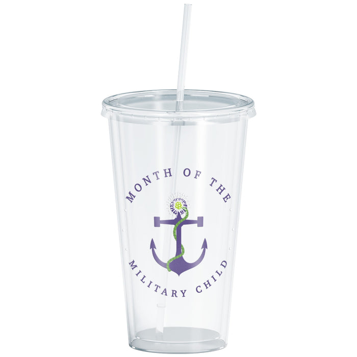 Dandelion Anchor Month of the Military Child 16oz Cup