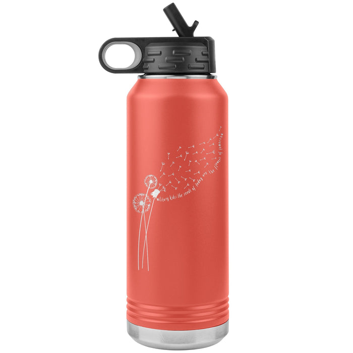 Dandelion Month of the Military Child 32oz Insulated Water Bottle