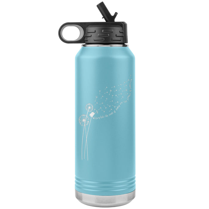 Dandelion Month of the Military Child 32oz Insulated Water Bottle