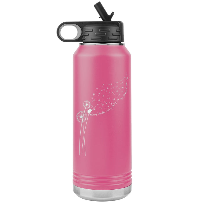 Dandelion Month of the Military Child 32oz Insulated Water Bottle