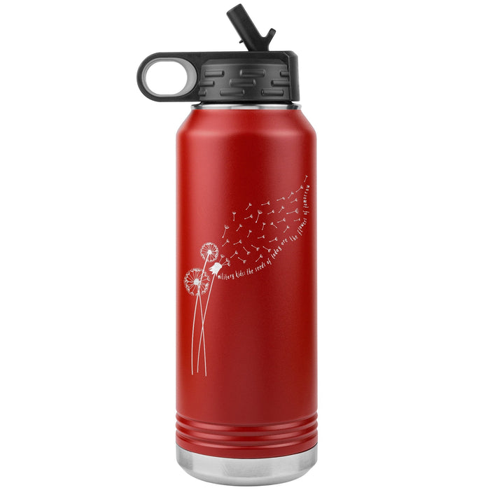 Dandelion Month of the Military Child 32oz Insulated Water Bottle