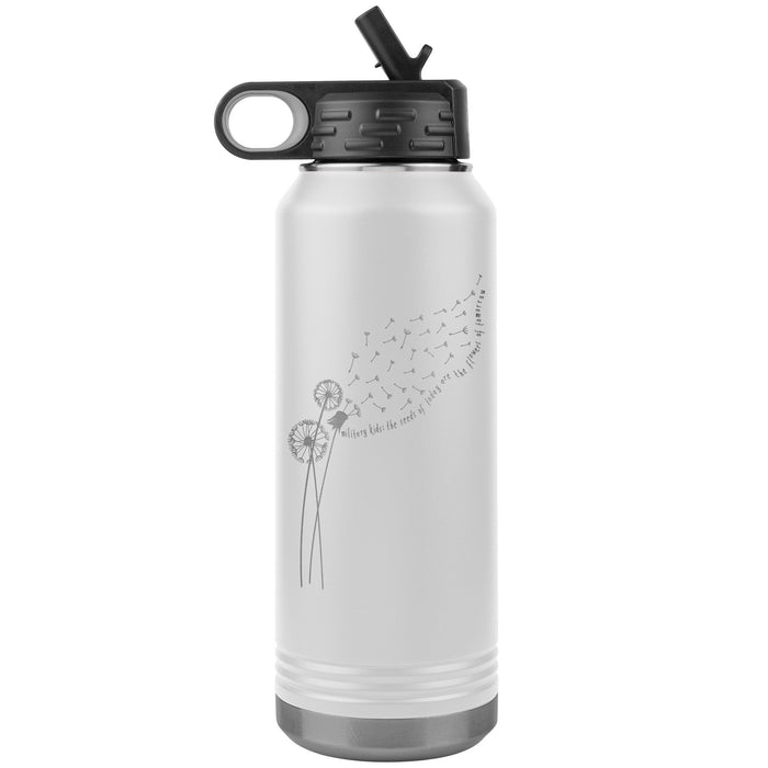 Dandelion Month of the Military Child 32oz Insulated Water Bottle