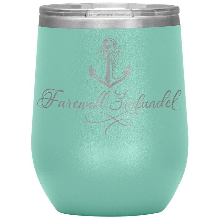 Vintage Farewell Zinfandel 12oz Wine Insulated Tumbler