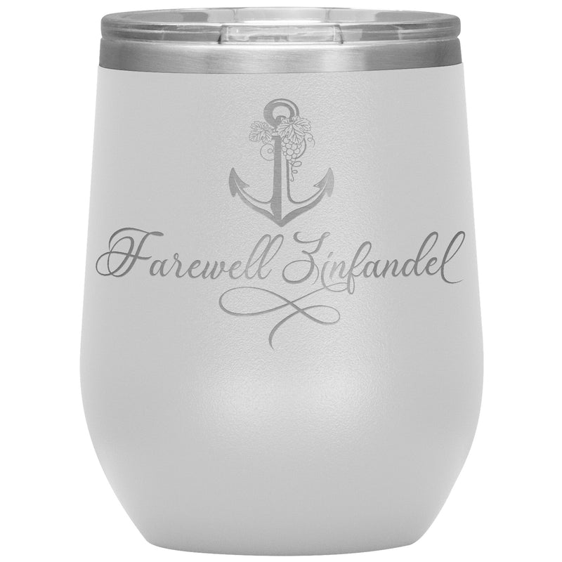 Vintage Farewell Zinfandel 12oz Wine Insulated Tumbler