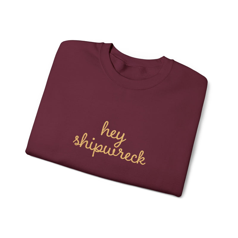 Hey Shipwreck Stitched Sweatshirt