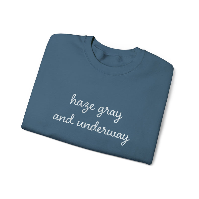 Haze Gray and Underway Stitched Sweatshirt