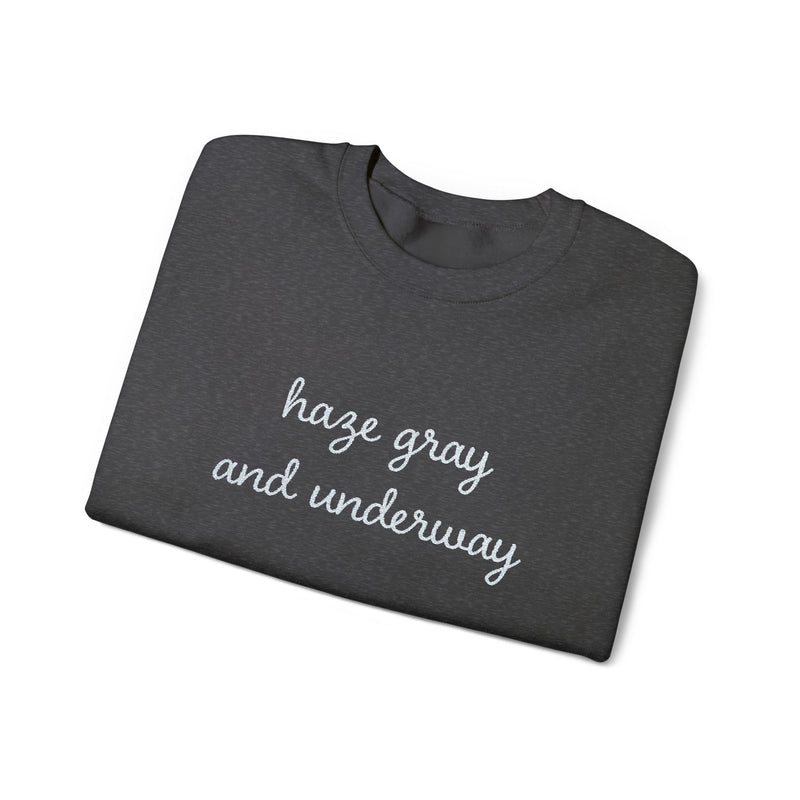 Haze Gray and Underway Stitched Sweatshirt