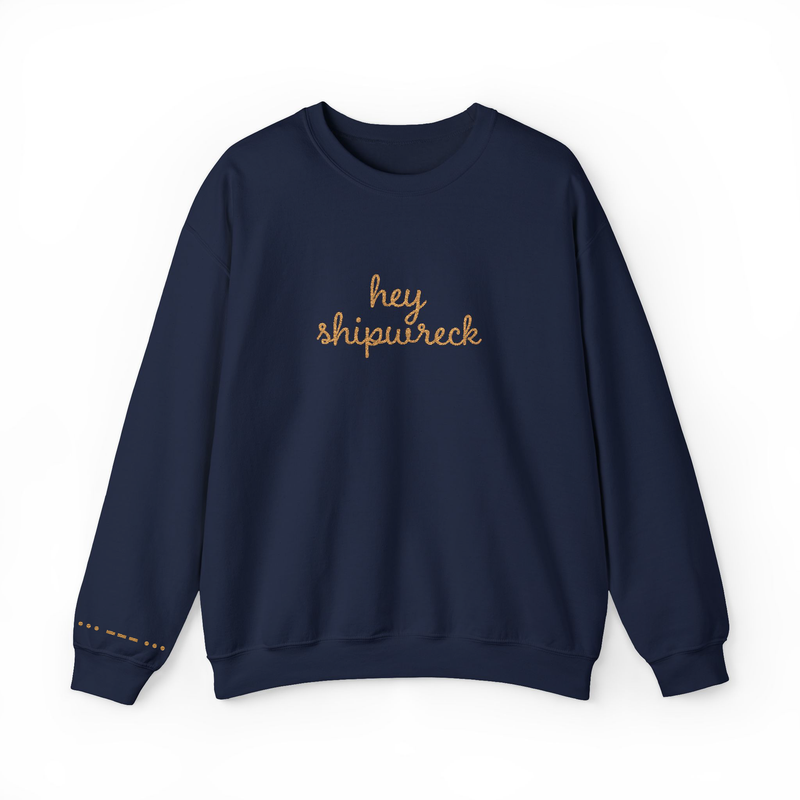 Hey Shipwreck Stitched Sweatshirt