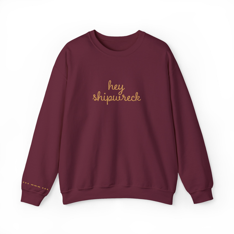 Hey Shipwreck Stitched Sweatshirt