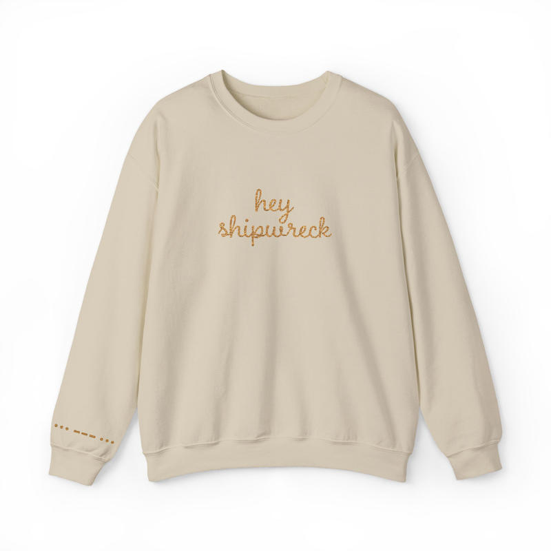 Hey Shipwreck Stitched Sweatshirt