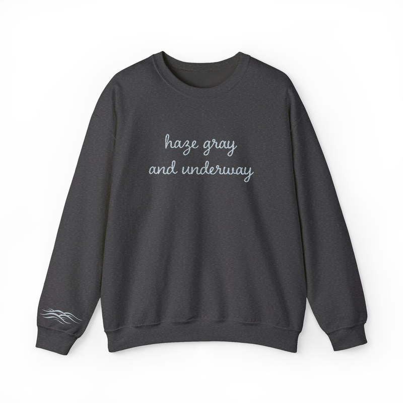 Haze Gray and Underway Stitched Sweatshirt