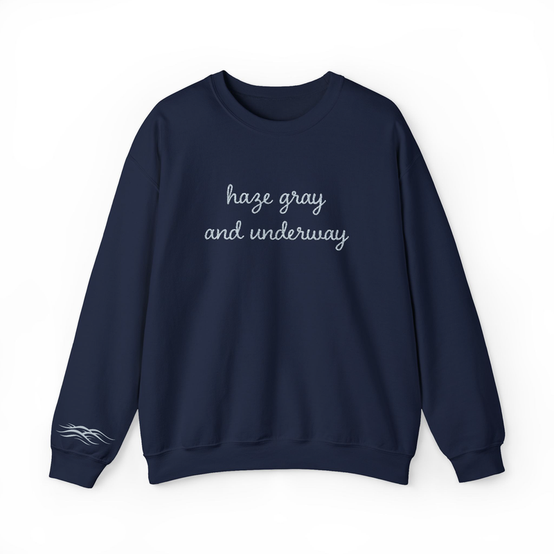 Haze Gray and Underway Stitched Sweatshirt