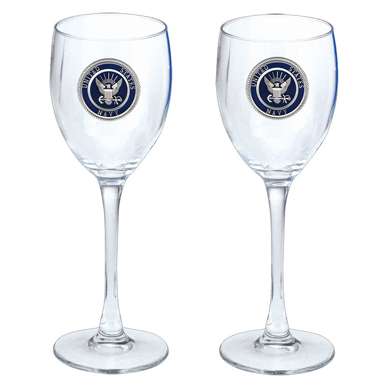 Navy Goblets (Set of 2)