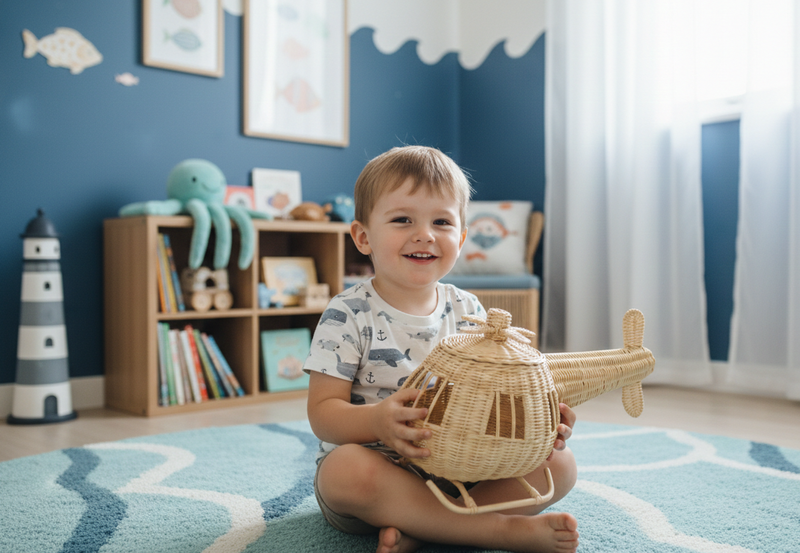 Rattan Toy Helicopter