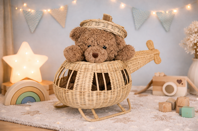 Rattan Toy Helicopter