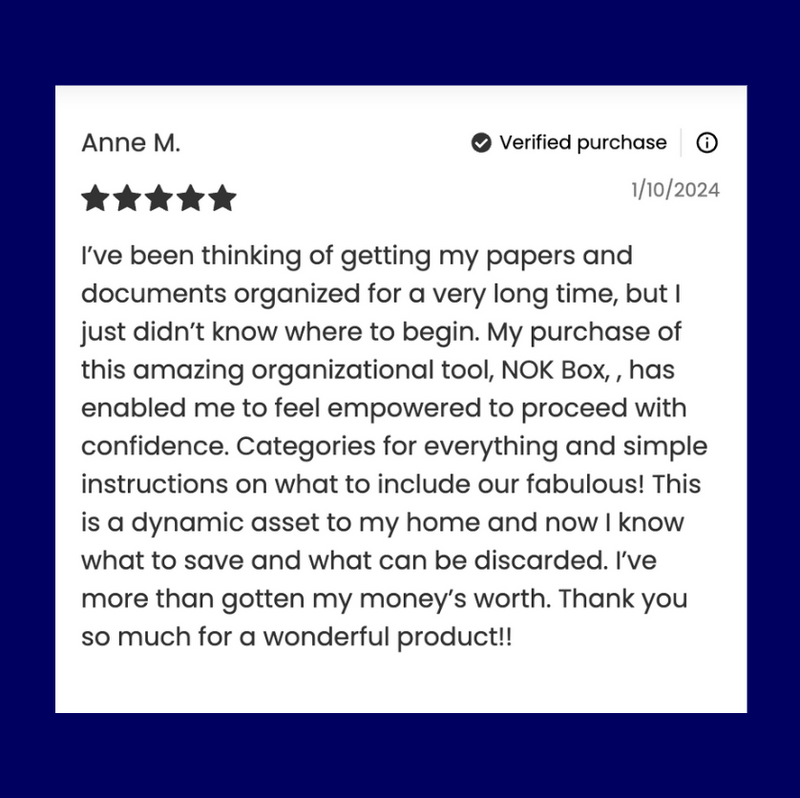 The Nokbox™ Fireproof