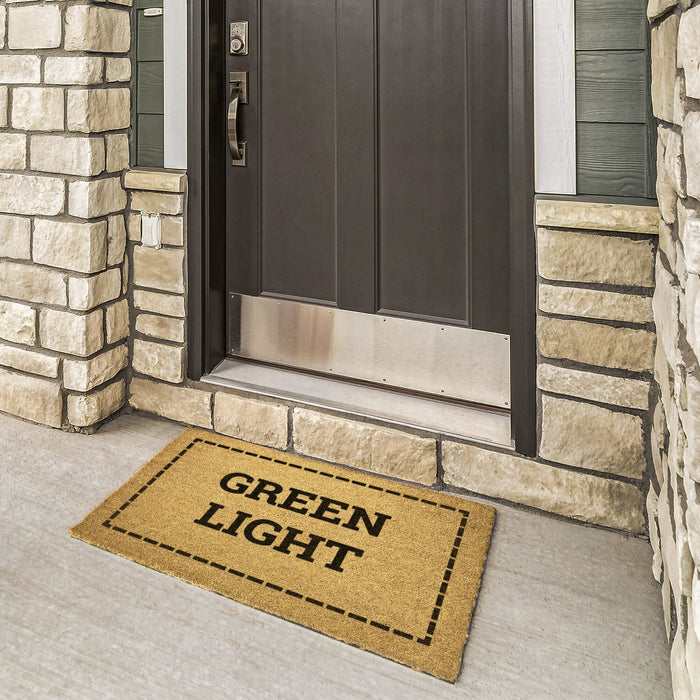 Green Light Door Mat