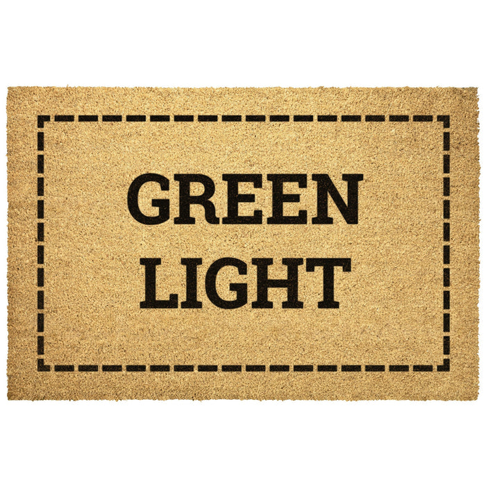 Green Light Door Mat