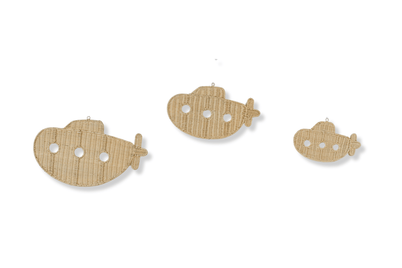 Rattan Submarine Wall Décor