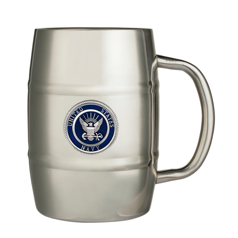 Navy Keg Mug