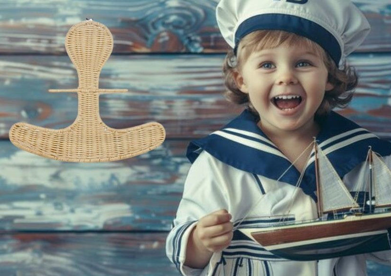 Rattan Anchor Wall Décor