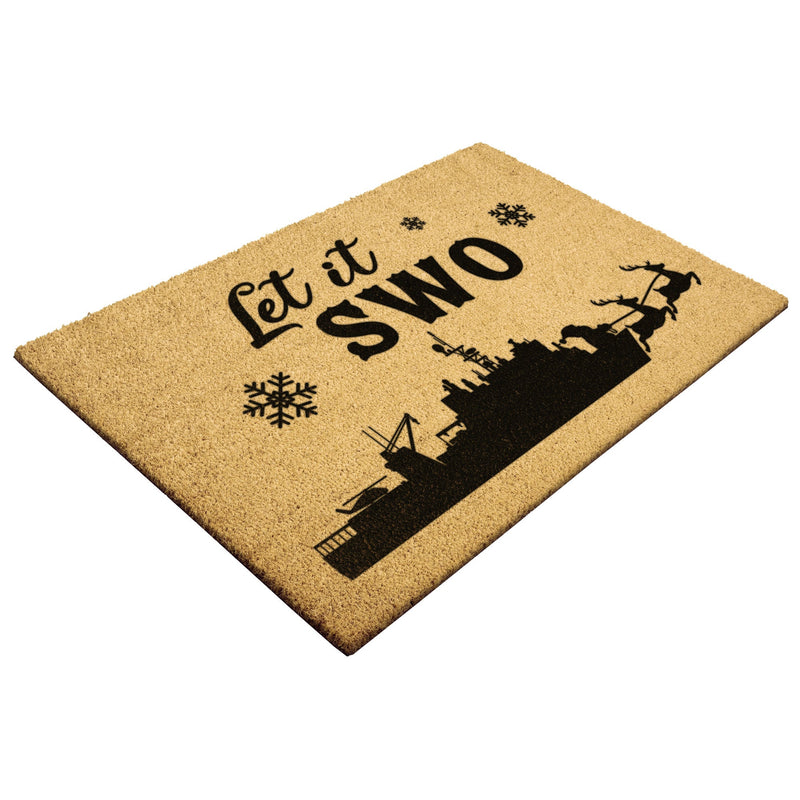 Let It SWO Door Mat: Dock Landing Ship