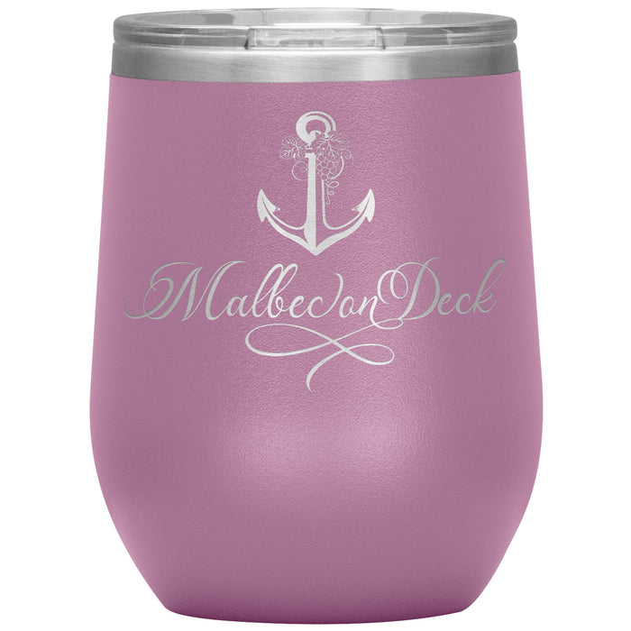 Vintage Malbec On Deck 12oz Wine Insulated Tumbler