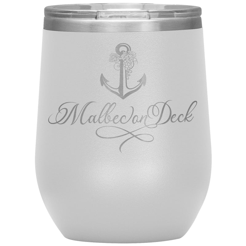 Vintage Malbec On Deck 12oz Wine Insulated Tumbler