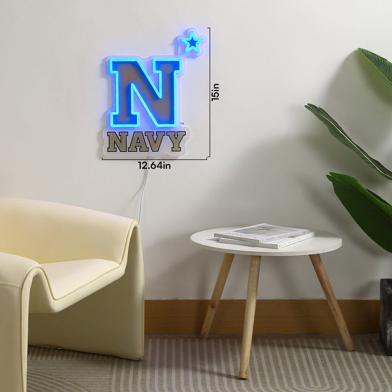 Navy Midshipmen LED Neon Sign