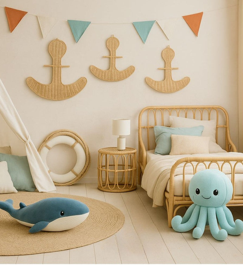 Rattan Anchor Wall Décor