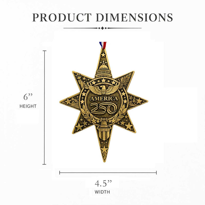 America250 Sea to Shining Sea Commemorative Star Ornament (Bronze)