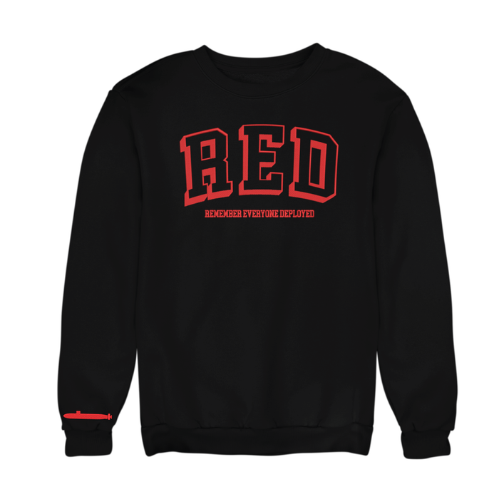 Remember Everyone Deployed Submarine Embroidered Sweatshirt