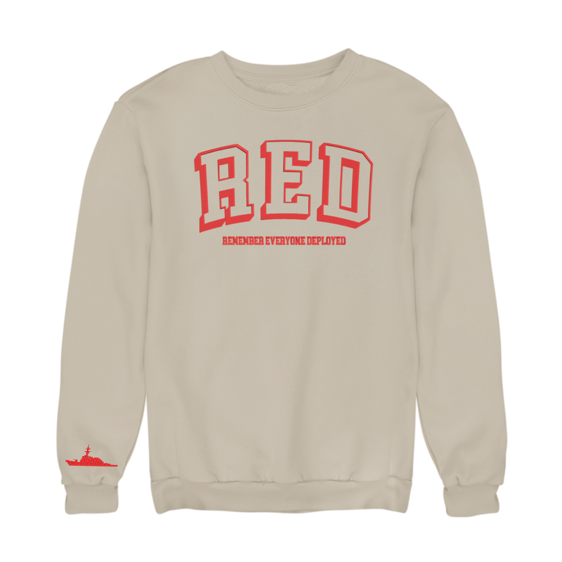 Remember Everyone Deployed Destroyer Embroidered Sweatshirt