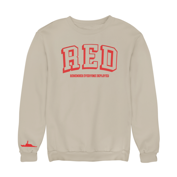 Remember Everyone Deployed Destroyer Embroidered Sweatshirt