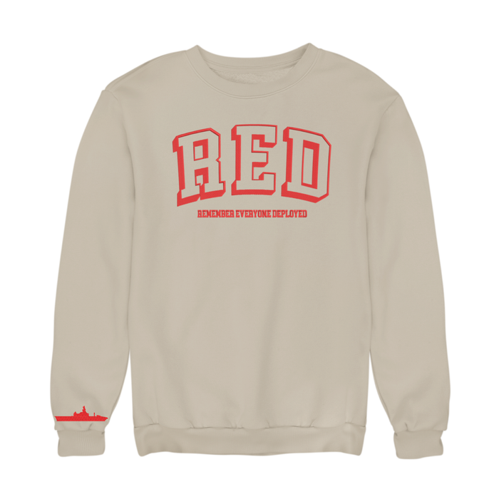 Remember Everyone Deployed LCS Embroidered Sweatshirt