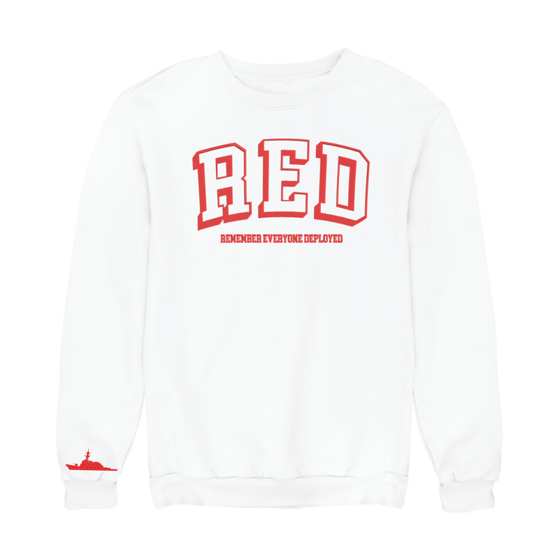 Remember Everyone Deployed Destroyer Embroidered Sweatshirt