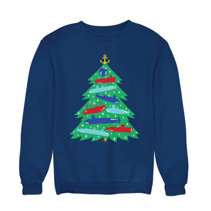 Submarine Christmas Tree Sweatshirt