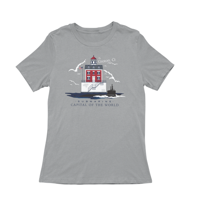 Groton Ledge Lighthouse Ladies T-Shirt