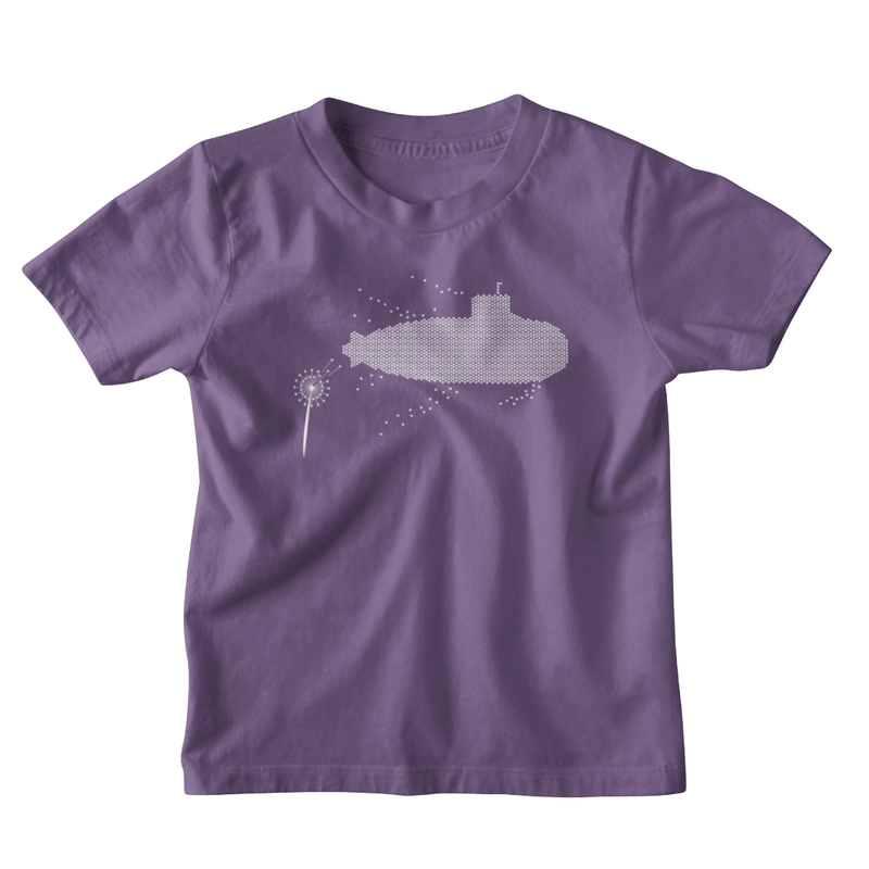 Dandelion Heart Submarine Month of the Military Child Youth T-Shirt
