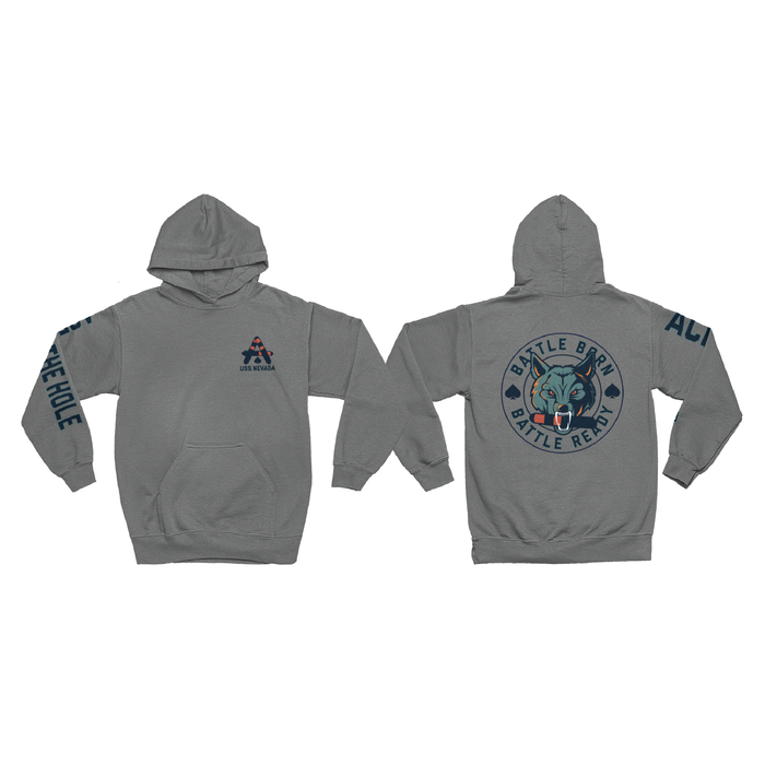 USS Nevada Blue FRG Hoodie