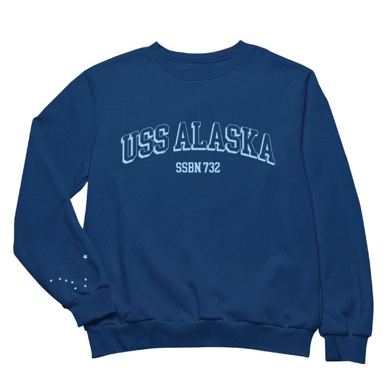 USS Alaska Embroidered Sweatshirt