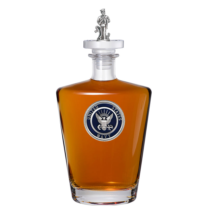 Navy Sailor Decanter with 3D Top