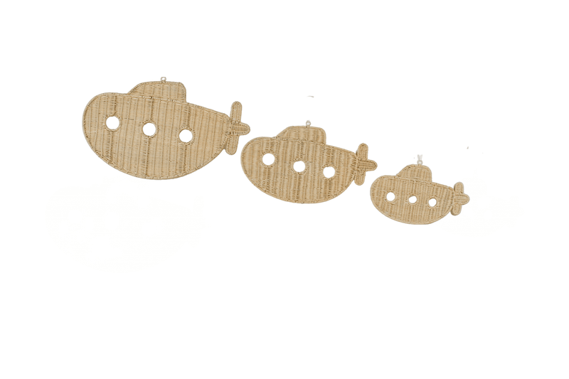 Rattan Submarine Wall Décor