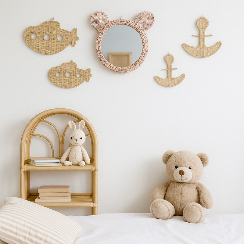 Rattan Anchor Wall Décor