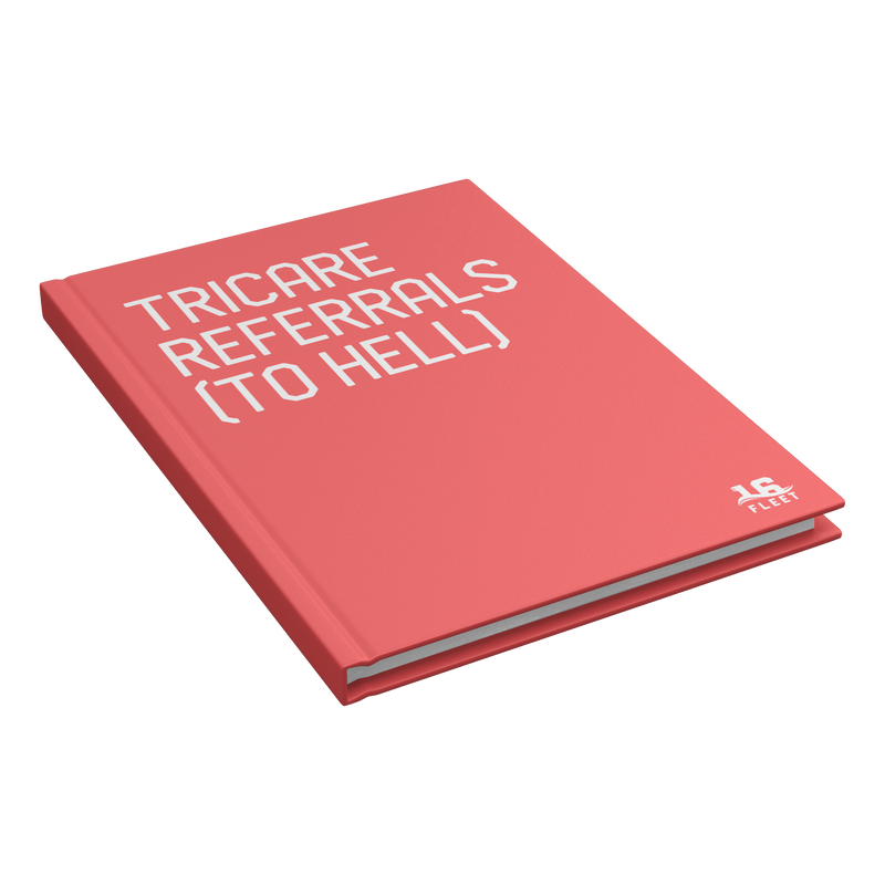 TriCare_Referrals_Hardcover_Journal_Closed_Cover_Angle_Mockup.png